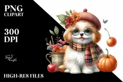 Cute Dog Watercolor PNG Product Image 3