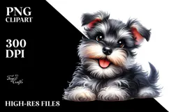 Baby Miniature Schnauzer PNG Product Image 2