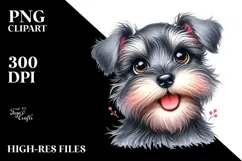 Baby Miniature Schnauzer PNG Product Image 2