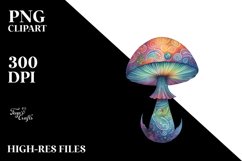 Magical Celestial Mushroom Watercolor Product Image 1