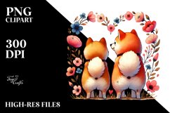 Cute Doodled Shiba Inu PNG Product Image 2