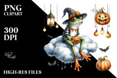 Watercolor Frog with Halloween Costume Product Image 2