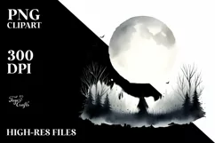 Simple Halloween Foggy Night | Sublimation | Clipart Product Image 3