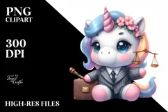 Pastel Baby Unicorn Style | Sublimation Clipart Product Image 3