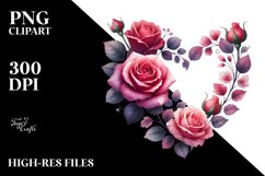 Rose Heart PNG Product Image 2