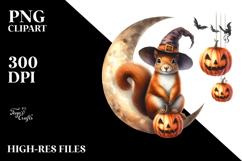 Cute Squirrel with Halloween Costume PNG Product Image 2