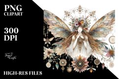 Detailed Boho Fairy | Sublimation | Clipart Product Image 3