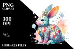 Diamond Bunny PNG Product Image 2
