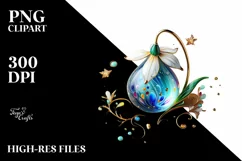 Watercolor Luxury Flower Splash Clipart Product Image 1