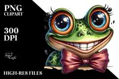 Proud Frog with Big Eyes, Transparent PNG Product Image 2