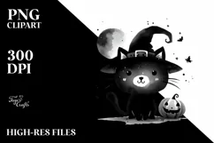 Simple Funny Haloween Clipart PNG Product Image 1