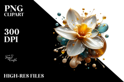 Abstract y Daffodil PNG Product Image 2