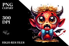 Funny Chibi-Style Cute Ghost with Glam Accessories PNG Product Image 2