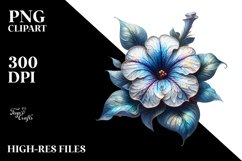 -like Glossy Petunia Watercolor | Sublimation | Clipart. Product Image 3