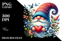 Detailed Gnome with Heart Sign PNG Product Image 2