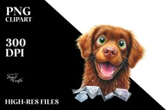 Crazy Looking Chesapeake Bay Retriever | Clipart Product Image 1