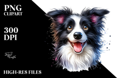 Cute Border Collie PNG Product Image 2
