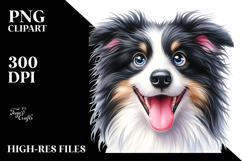 Cute Border Collie PNG Product Image 2