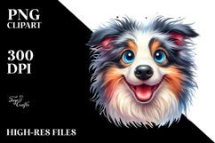 Cute Border Collie PNG Product Image 2