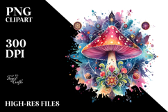 Magical Celestial Mushroom Tarot PNG Product Image 2