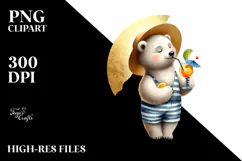 Beachwear Bear Design, High-Res PNG Product Image 2