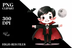 Simple Funny Haloween Clipart PNG Product Image 1