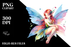 Vibrant Fairy in Style PNG Product Image 2