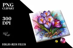 Watercolor Luxury Flower Splash Clipart Product Image 3