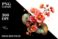 Elegant Begonia, High-Res PNG Product Image 2
