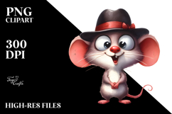 Funny Mouse Standing With Goofy Smile Product Image 2