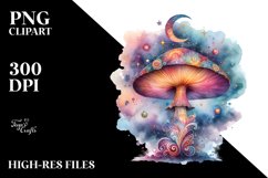 Magical Celestial Mushroom Splash Clipart Product Image 1
