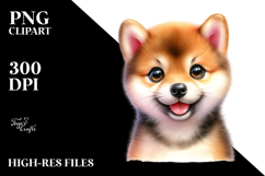 Cute Baby Shiba Inu PNG Product Image 2