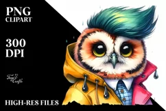 Cute Baby Owl Posing PNG Product Image 3