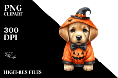 Funny Puppy in Halloween Suit | Sublimation | Clipart Product Image 2