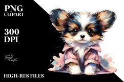 Extremely Expressive Baby Papillon PNG Product Image 3