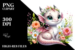 Smiling Baby Dragon, Transparent PNG Product Image 2