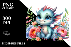 Smiling Baby Dragon, Transparent PNG Product Image 2
