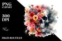 Artistic Skull Flowers Product Image 2