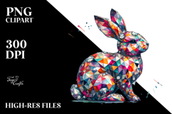 Colorful Bunny Made of Diamonds Title Product Image 2