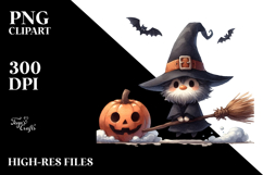 Funny Halloween Broomstick, Simple PNG Product Image 2