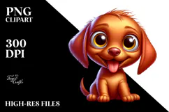 Crazy Funny Baby Vizsla, Transparent PNG Product Image 2