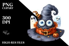 Funny Halloween Hat Sublimation Clipart Product Image 1