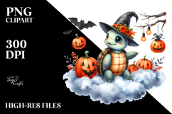 Turtle Dressed for Halloween, High-Res PNG Product Image 2