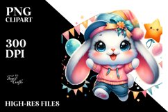 Dramatic Pose Rabbit PNG Product Image 2