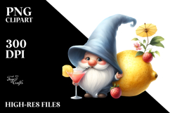 Whimsical Cocktail Gnome PNG Product Image 2