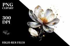Shiny -Like Magnolia | Watercolor Clipart Product Image 3