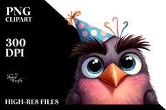 Quirky Bird with Sunglasses PNG Product Image 2