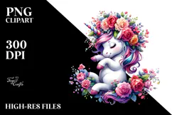 Vibrant Cute Unicorn PNG Product Image 2