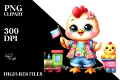 Adorable Baby Chicken PNG Product Image 2