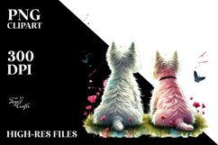 View from Behind West Highland White Terrier with Heart Product Image 1